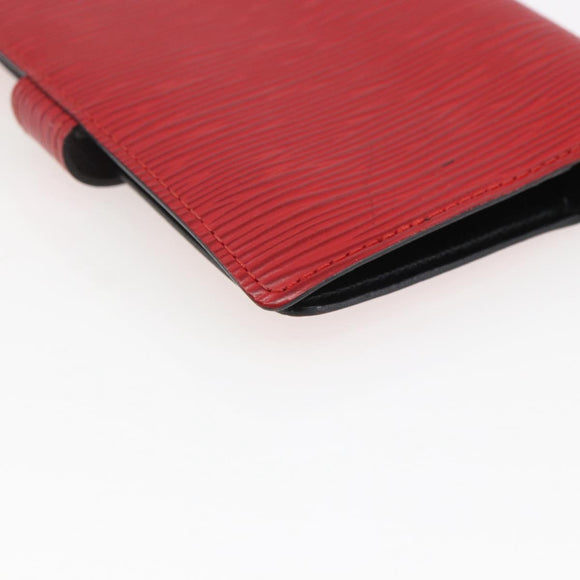 LOUIS VUITTON Epi Agenda PM Day Planner Cover Red R20057 LV Auth 169789