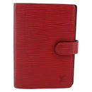 LOUIS VUITTON Epi Agenda PM Day Planner Cover Red R20057 LV Auth 169789-13