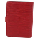 LOUIS VUITTON Epi Agenda PM Day Planner Cover Red R20057 LV Auth 169789-2