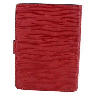 LOUIS VUITTON Epi Agenda PM Day Planner Cover Red R20057 LV Auth 169789 - 0