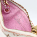LOUIS VUITTON Multicolor Pochette Cles NM Coin Purse White M93734 Auth 169790V-9