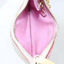 LOUIS VUITTON Multicolor Pochette Cles NM Coin Purse White M93734 Auth 169790V-10