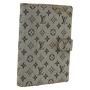 LOUIS VUITTON Monogram Mini Agenda PM Day Planner Cover Blue R20910 Auth 169793-1