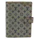 LOUIS VUITTON Monogram Mini Agenda PM Day Planner Cover Blue R20910 Auth 169793-2