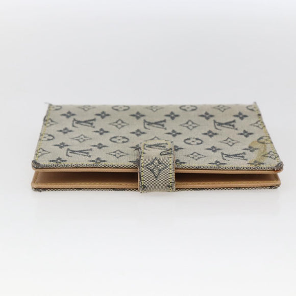 LOUIS VUITTON Monogram Mini Agenda PM Day Planner Cover Blue R20910 Auth 169793