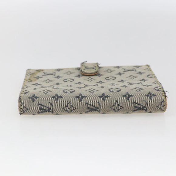 LOUIS VUITTON Monogram Mini Agenda PM Day Planner Cover Blue R20910 Auth 169793