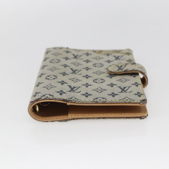 LOUIS VUITTON Monogram Mini Agenda PM Day Planner Cover Blue R20910 Auth 169793