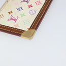 LOUIS VUITTON Monogram Multicolor Pochette Cles Purse White M92655 Auth 169794-11