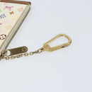 LOUIS VUITTON Monogram Multicolor Pochette Cles Purse White M92655 Auth 169794-12
