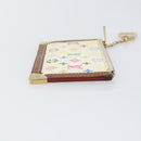 LOUIS VUITTON Monogram Multicolor Pochette Cles Purse White M92655 Auth 169794-4