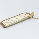 LOUIS VUITTON Monogram Multicolor Pochette Cles Purse White M92655 Auth 169794-6