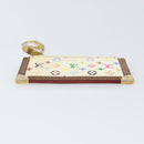 LOUIS VUITTON Monogram Multicolor Pochette Cles Purse White M92655 Auth 169794-7