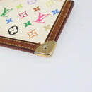 LOUIS VUITTON Monogram Multicolor Pochette Cles Purse White M92655 Auth 169794-8