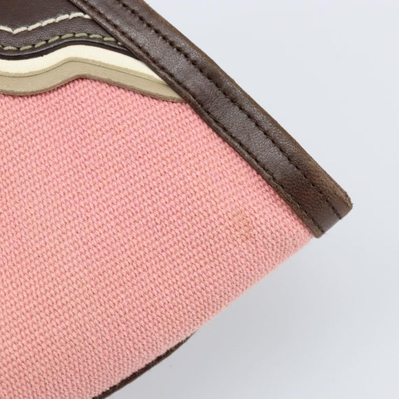 BOTTEGA VENETA Kettenhandtasche Canvas Outlet Rosa Gold 169980 Auth 169795V