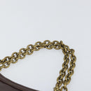 BOTTEGA VENETA Kettenhandtasche Canvas Outlet Rosa Gold 169980 Auth 169795V-14