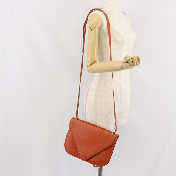 BOTTEGA VENETA Ketten-Schultertasche Leder 2-Wege Braun Gold Original 169800V