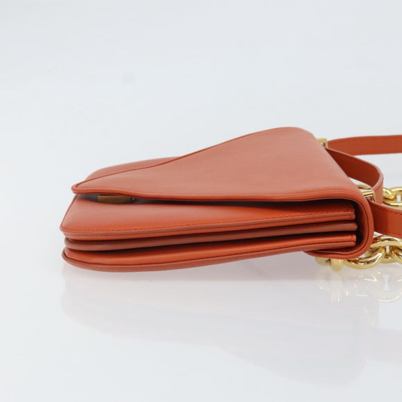 BOTTEGA VENETA Ketten-Schultertasche Leder 2-Wege Braun Gold Original 169800V
