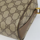 GUCCI GG Supreme Web Sherry Line Bag PVC Beige Gold 89 02 017 Auth 169801-12