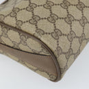 GUCCI GG Supreme Web Sherry Line Bag PVC Beige Gold 89 02 017 Auth 169801-13