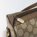 GUCCI GG Supreme Web Sherry Line Bag PVC Beige Gold 89 02 017 Auth 169801-15