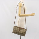 GUCCI GG Supreme Web Sherry Line Bag PVC Beige Gold 89 02 017 Auth 169801-23