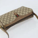 GUCCI GG Supreme Web Sherry Line Bag PVC Beige Gold 89 02 017 Auth 169801-6