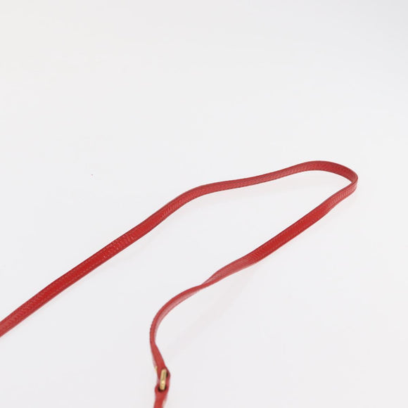 Miu Miu Hand Bag Patent leather 2way Red Gold Auth 169803