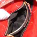 Miu Miu Hand Bag Patent leather 2way Red Gold Auth 169803-23