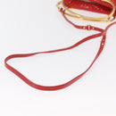 Miu Miu Hand Bag Patent leather 2way Red Gold Auth 169803-9