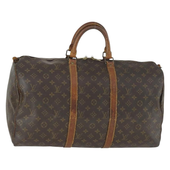 LOUIS VUITTON Monogram Keepall 50 Boston Bag M41426 LV Auth 169807