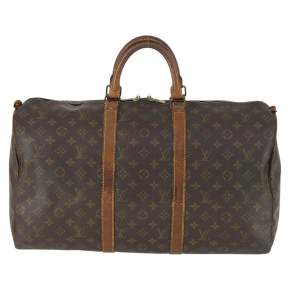LOUIS VUITTON Monogram Keepall 50 Boston Bag M41426 LV Auth 169807