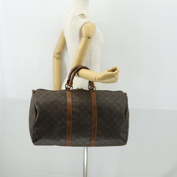 LOUIS VUITTON Monogram Keepall 50 Boston Bag M41426 LV Auth 169807