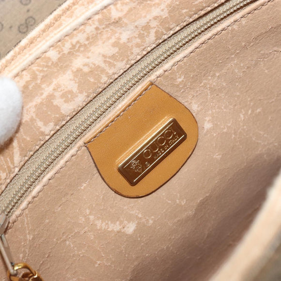 GUCCI Micro GG Supreme Shoulder Bag PVC Beige Gold 001 099 4084 Auth 169812