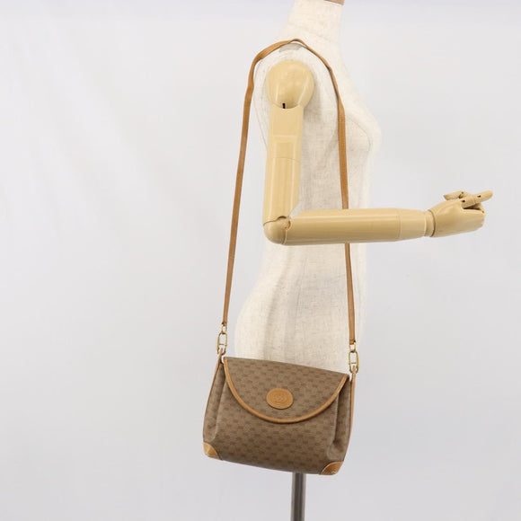 GUCCI Micro GG Supreme Shoulder Bag PVC Beige Gold 001 099 4084 Auth 169812
