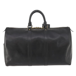 LOUIS VUITTON Epi Keepall 45 Boston Bag Black M42972 LV Auth 169813 - 0