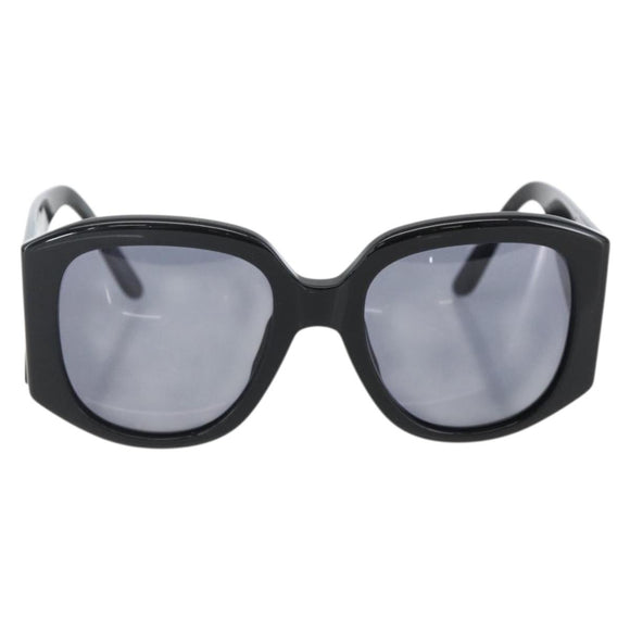 CHANEL Sunglasses plastic Black CC Auth 169816V