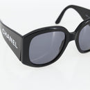 CHANEL Sunglasses plastic Black CC Auth 169816V-6