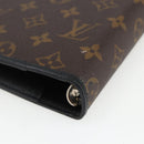 LOUIS VUITTON Monogram Macassar Agenda MM Day Planner Cover R21084 Auth 169817V-15