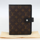 LOUIS VUITTON Monogram Macassar Agenda MM Day Planner Cover R21084 Auth 169817V-12