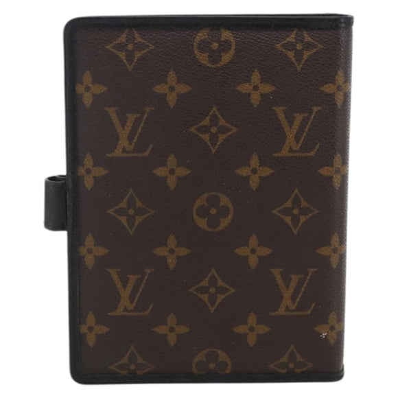 LOUIS VUITTON Monogram Macassar Agenda MM Day Planner Cover R21084 Auth 169817V