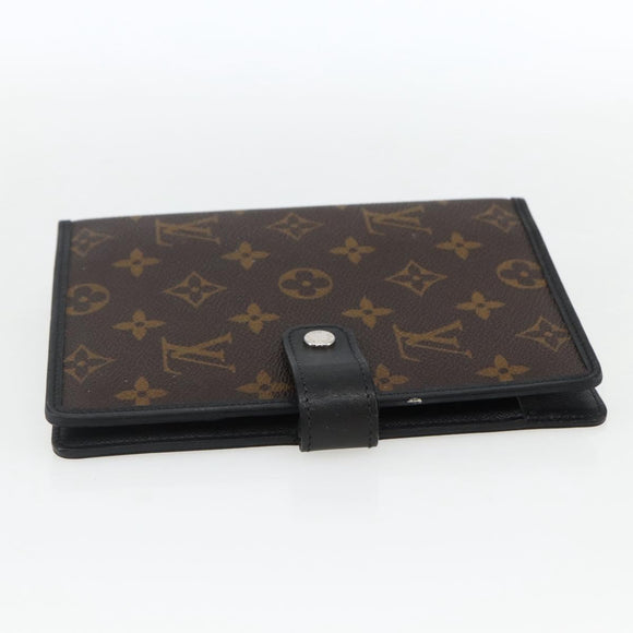 LOUIS VUITTON Monogram Macassar Agenda MM Day Planner Cover R21084 Auth 169817V