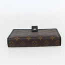 LOUIS VUITTON Monogram Macassar Agenda MM Day Planner Cover R21084 Auth 169817V-4