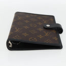 LOUIS VUITTON Monogram Macassar Agenda MM Day Planner Cover R21084 Auth 169817V-6