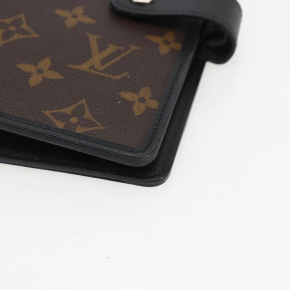 LOUIS VUITTON Monogram Macassar Agenda MM Day Planner Cover R21084 Auth 169817V