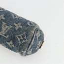 LOUIS VUITTON Monogram Denim Trousse Speedy GM Pouch Blue M95081 Auth 169818A-7