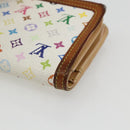 LOUIS VUITTON Multicolor Porte MonnaieViennois Wallet White M92987 Auth 169820-15