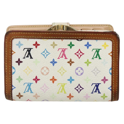 LOUIS VUITTON Multicolor Porte MonnaieViennois Wallet White M92987 Auth 169820 - 0