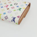 LOUIS VUITTON Multicolor Pochette Porte Monnaie Credit White M60004 Auth 169823V-15