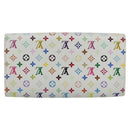 LOUIS VUITTON Multicolor Pochette Porte Monnaie Credit White M60004 Auth 169823V-2