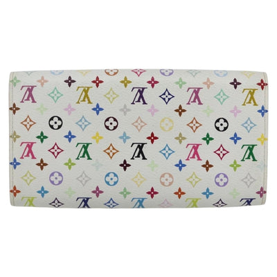 LOUIS VUITTON Multicolor Pochette Porte Monnaie Credit White M60004 Auth 169823V - 0